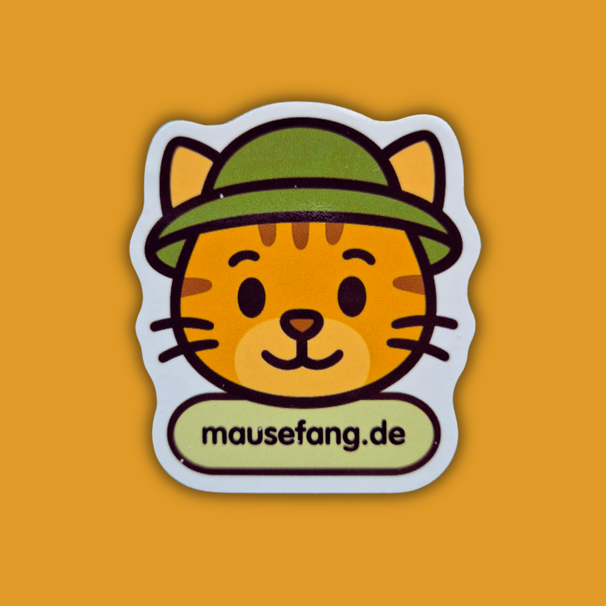 Aufkleber Mausefang Katze - wetterfest - 5,5cm x 6,5 cm